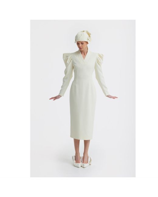 Julia Allert White Neutrals Headpiece – Evening Mini Hat Style