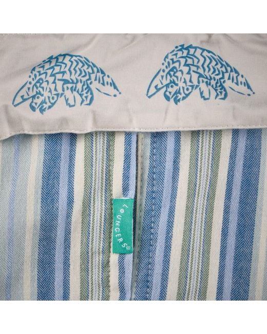 Lounge Blue Neutrals Organic Brushed Cotton Lounge Bottoms Trousers Pants for men