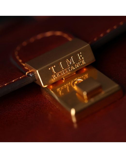 Time Resistance Brown Large Italian Leather Doctor Bag