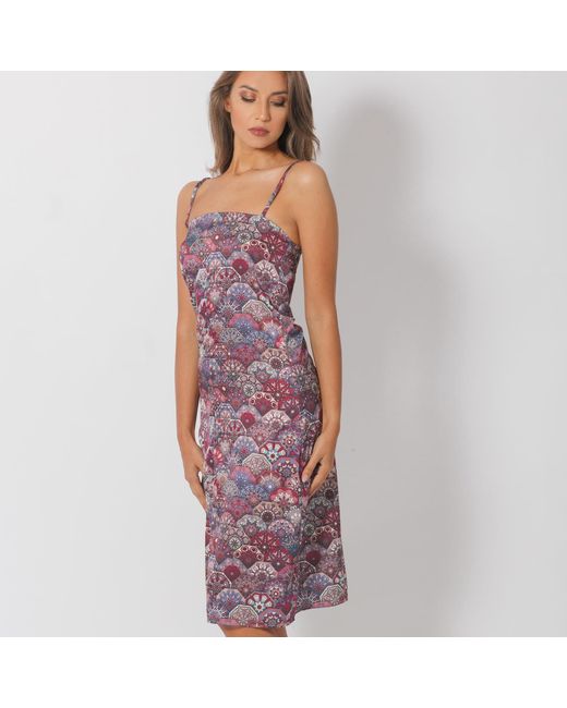 Maison Bogomil Purple Dress With A Square Neckline