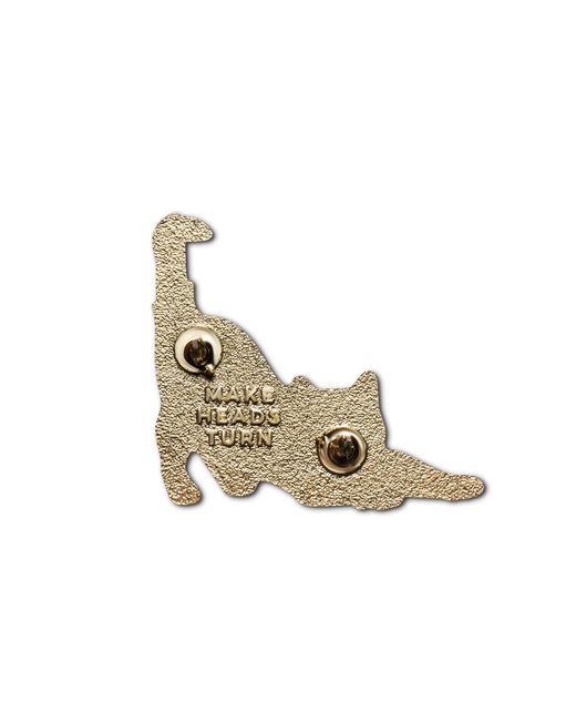 Make Heads Turn Orange Enamel Pin Butterfly