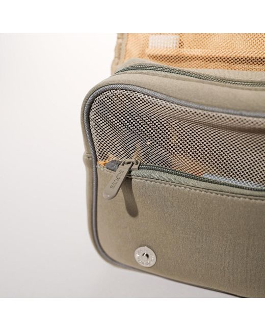 Pop Ups Brand White Toiletry Bag Taupe
