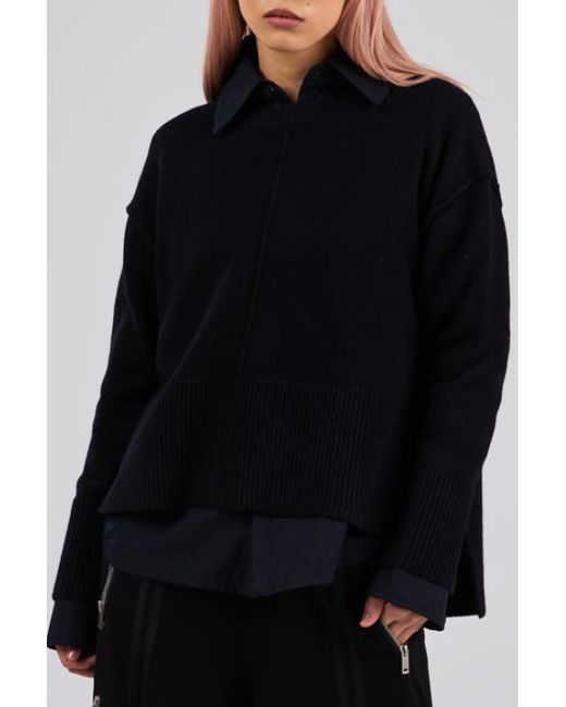 Dref Black Pluto Fitted Sweater