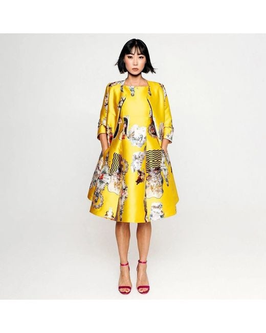Maxjenny Yellow Midi Dress C