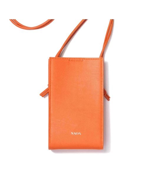 Naoa Orange Phone & Essentials Crossbody Bag Tangerine