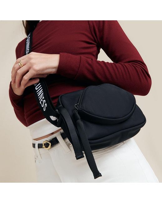 Lulu Guinness Black Pam Crossbody Bag