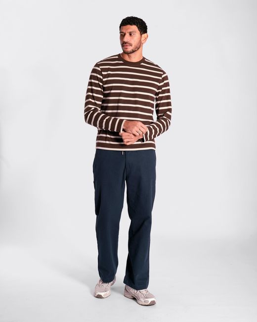 Far Afield Brown Breton Stripe T-Shirt for men