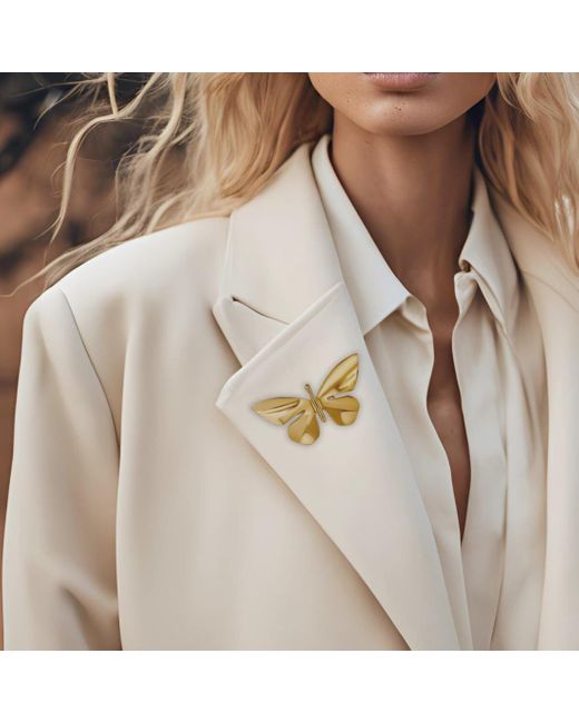 Ellie Vail Jewelry Metallic Florence Butterfly Brooch