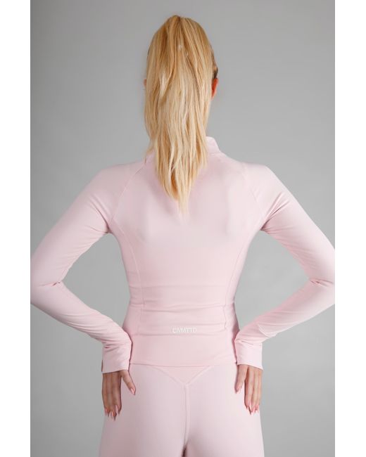 Cmmttd Pink Soft Form Zip-Up Jacket