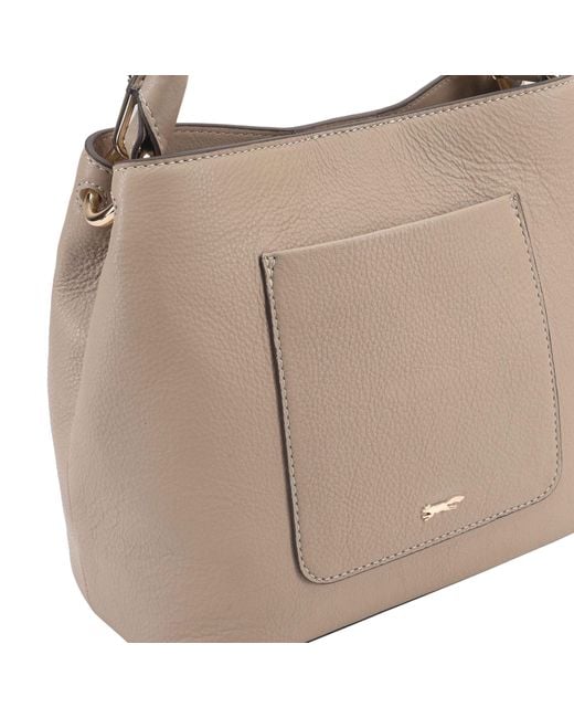 Paul Costelloe Natural Rosa Leather Bag