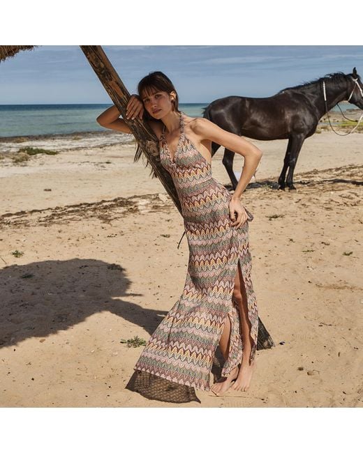 Aulala Paris Natural Neutrals Rose Blush Broderie Beach Dress