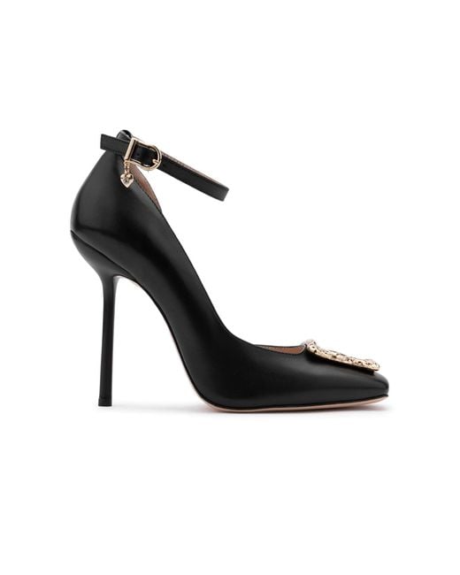 Ilvi Black Jannali Leather Heeled Sandal