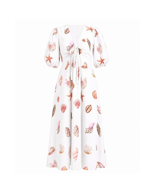 Palm Collective Pink Corsica Shell Maxi Dress