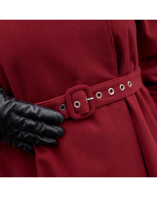 RainSisters Red Winter Coat With Hood & Scarf: Winter