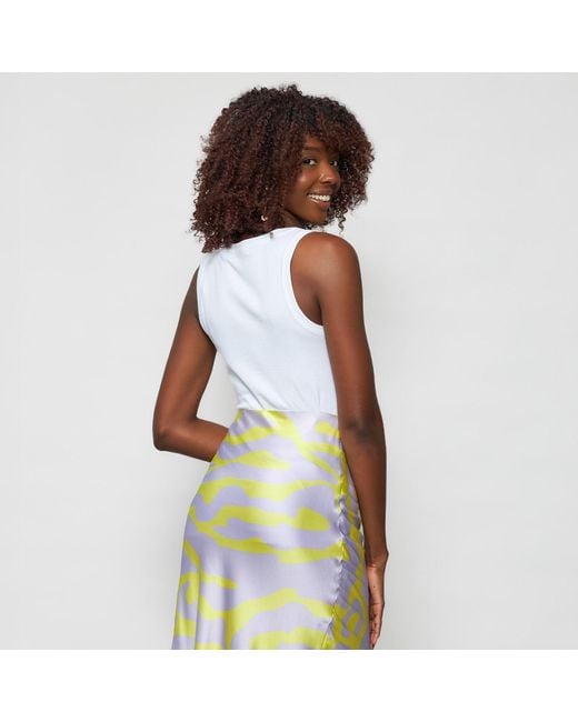 Solgo Atelier Blue Solgo Fine Rib Tank Top