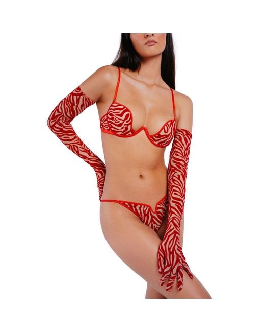 Perilla Lingerie Red Kylie Thong