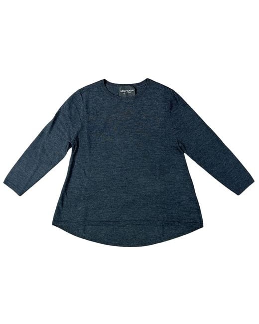 Lindsay Nicholas New York Blue Wellesley Sweater