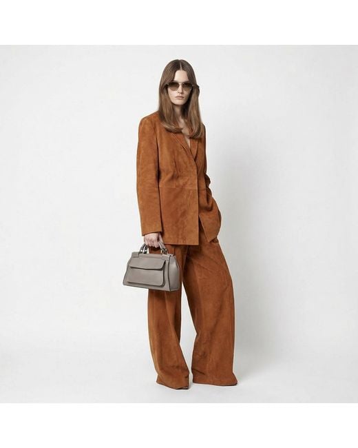 BELYSA Brown Rachel Leather Crossbody