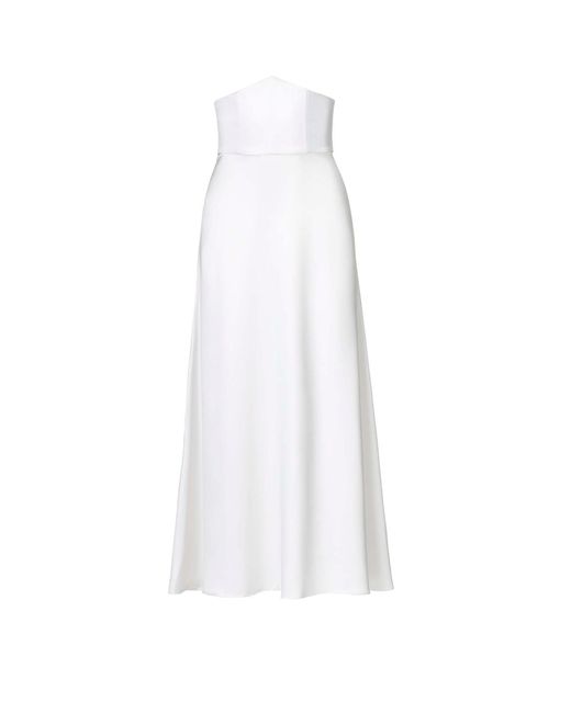Vestiaire d'un Oiseau Libre White Corset Silk Skirt