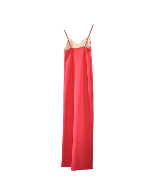 Laura Daili Red Neutrals Scarlet Elegance Maxi Dress