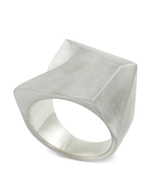Kevin Thorne Jewellery White Void Ring for men