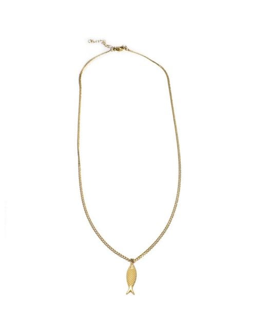 Rachel Nathan Metallic Little Fish Necklace
