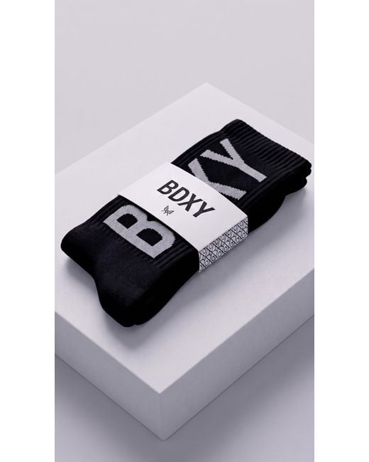Bdxy Studio Black "The Runner" Socks for men