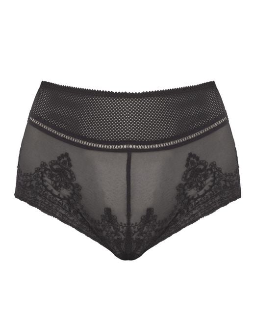 BonBon Lingerie Black Mara High Waisted Panty