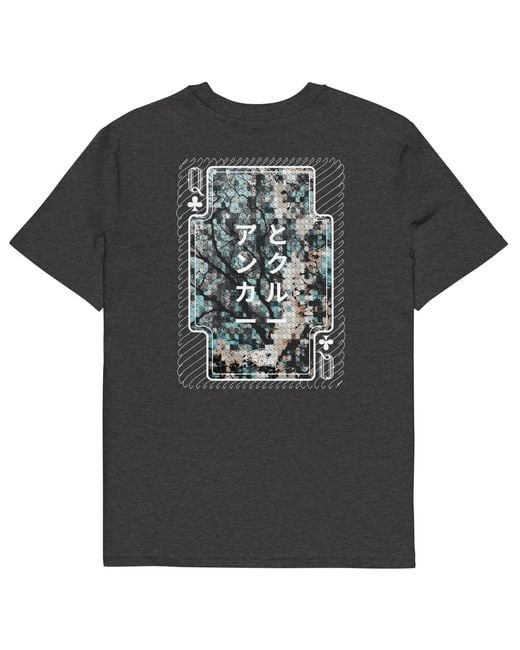 Anchor and Crew Black Heather Three Japan Gurafiku Organic Cotton T-Shirt for men