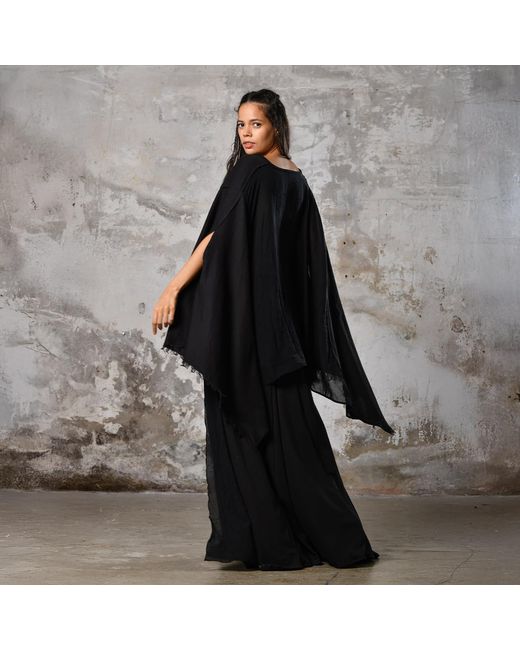 Zhenabia Black Leila Top