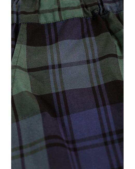 Éclectique Blue Plaid Shorts for men