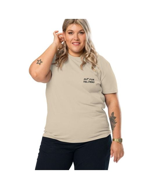 Anchor and Crew Multicolor Neutrals Desert Dust Out For Delivery Annotations Organic Cotton T-Shirt
