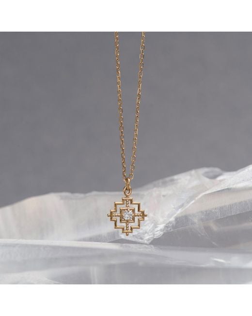 Zoe & Morgan Metallic Centred Necklace Zircon