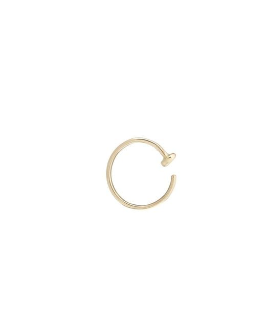 Zohreh Metallic Mini Nose Ring 9K
