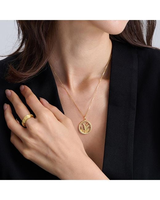 Vanimy Metallic Parable Of The Sower Pendant Necklace