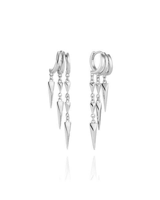 Aaria London Metallic Paloma Illusion Earrings