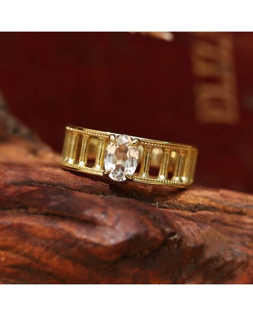 Azura Jewelry New York Metallic Ring Of The Parthenon Sunrise Version Vermeil