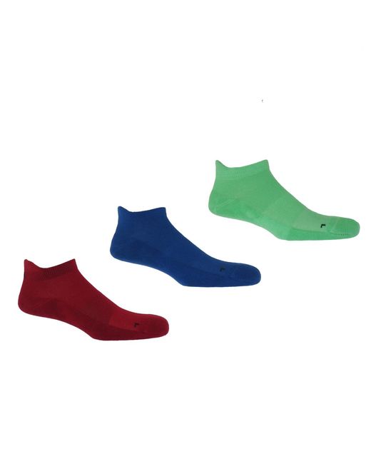 Peper Harow - Made in England Blue Organic Sport Trainer Socks Bundle for men