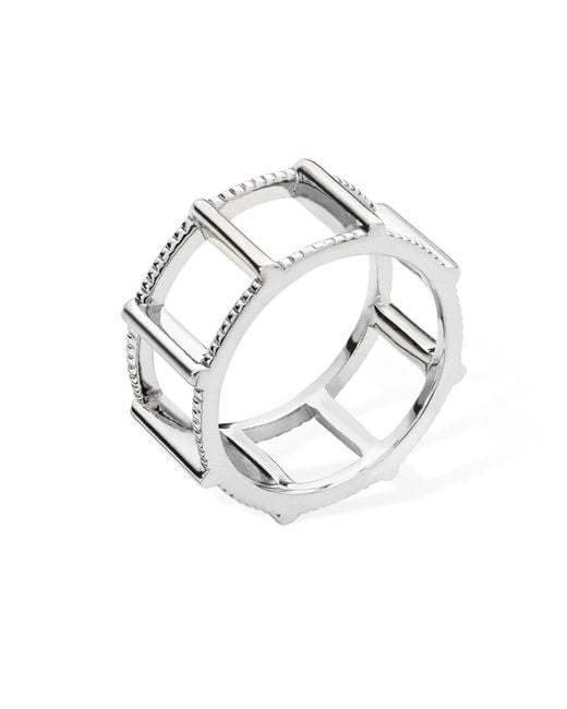 Lucy Quartermaine Metallic Solid Sterling Egyptian Tomb Ring