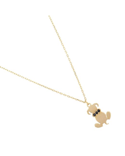 Ebru Jewelry Metallic Loyal Pup Vermeil Necklace