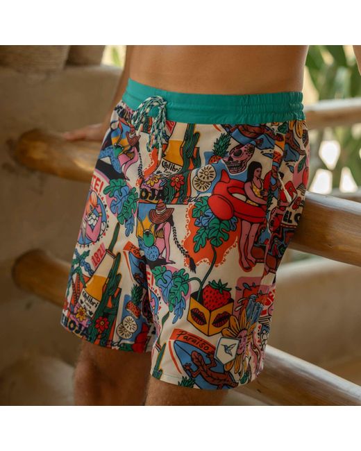 Live Kolibri Blue Board Shorts for men