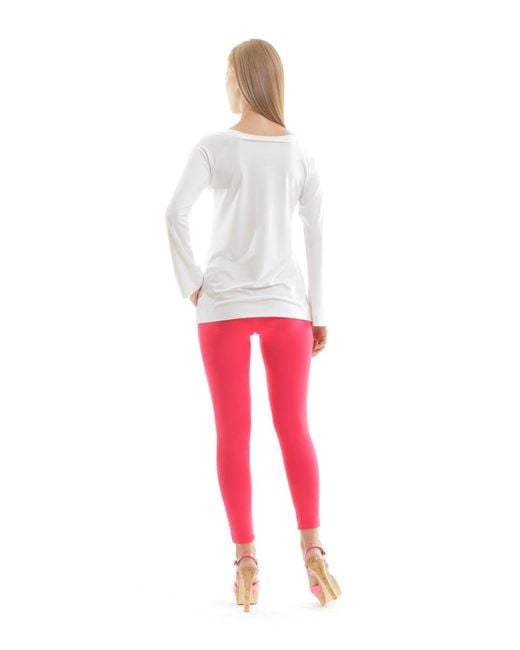 Conquista White Long Sleeved Print Top