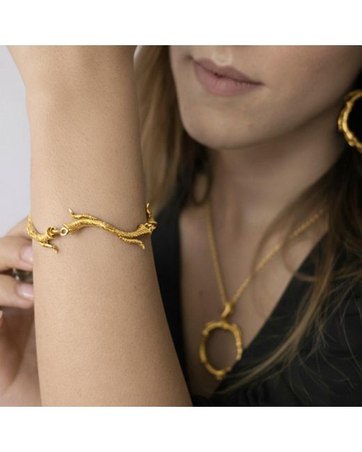 Unaloe Metallic Vermeil Arboreal Bracelet – Handmade Italian Nature Inspired Jewelry