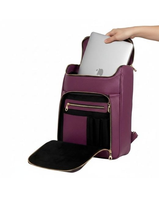 Luis Steven Purple Medium Laptop Pack