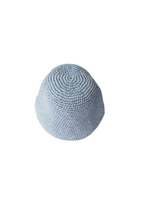 Springmoonatelier Blue Light Raffia Special Summer Hat