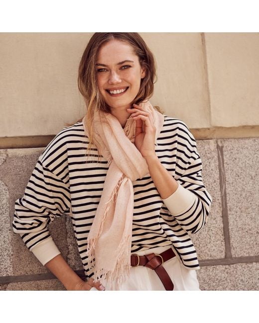 Bel Cashmere Pink Cashmere Foulard With Fringes Dusty