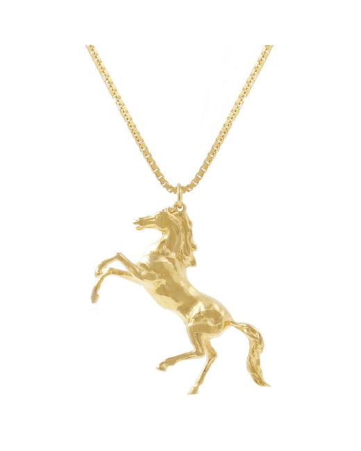 Lee Renee Metallic Horse Necklace