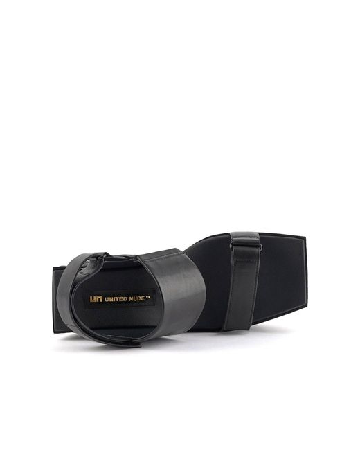 United Nude Black Brutt Sandal