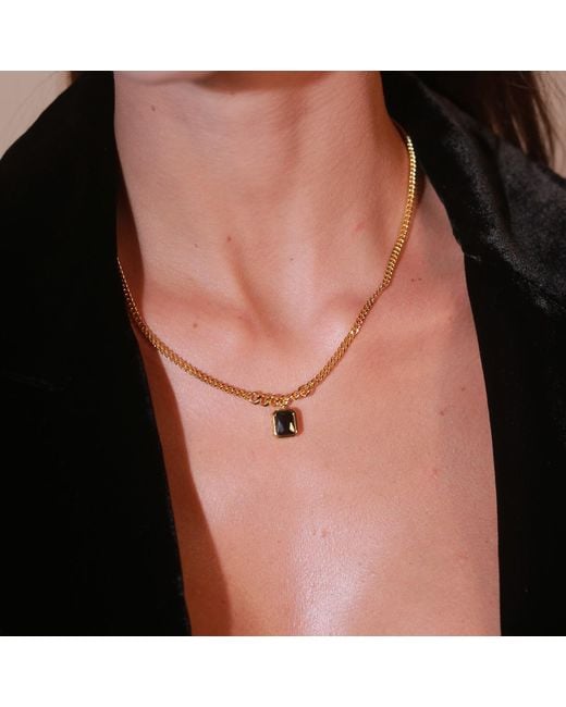 Retro Chic Metallic Chain Necklace