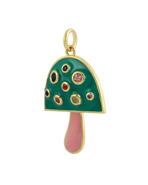 Artisan Blue Multi Sapphire Mushroom Pendant